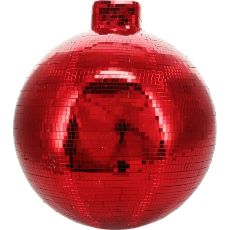 MIRROR BALL 28X32X13CM RED