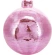 MIRROR BALL 28X32X13CM PINK