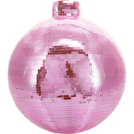 MIRROR BALL 28X32X13CM PINK