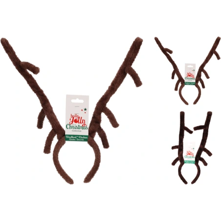 HEADBAND ANTLER 45CM 2ASS