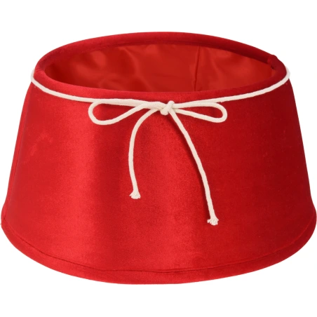 TREE SKIRT XMAS 50CM BOW RED