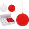XMAS BALL 100MM KNITTED DESIGN