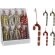 CANDY CANE HANG DECO 12CM 4ASS