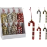 CANDY CANE HANG DECO 12CM 4ASS