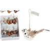 HANG DECO BIRD 10X4CM 3ASS