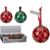 XMAS BALL 80MM GLITTER DIAMOND