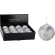 XMAS BALL 80MM GLITTER SILVER