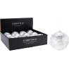 XMAS BALL 100MM GLITTER SILVER