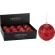 XMAS BALL 100MM GLITTER RED