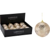 XMAS BALL 100MM GLITTER GOLD