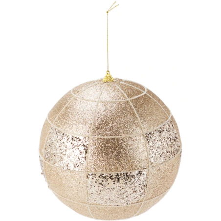 Eglės žaisliukas, 15 cm, auksinės spalvos