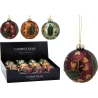 XMAS BALL GLASS 80MM ACRON 3AS