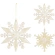 SNOWFLAKE HANGDECO GOLD 2ASS, 23,5 CM