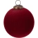 XMAS BALL 100MM GLASS RED