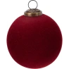 XMAS BALL 100MM GLASS RED