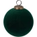 XMAS BALL 100MM GLASS GREEN