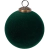 XMAS BALL 100MM GLASS GREEN