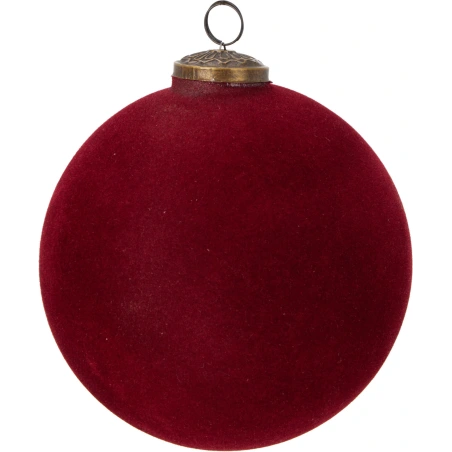 XMAS BALL 150MM GLASS RED