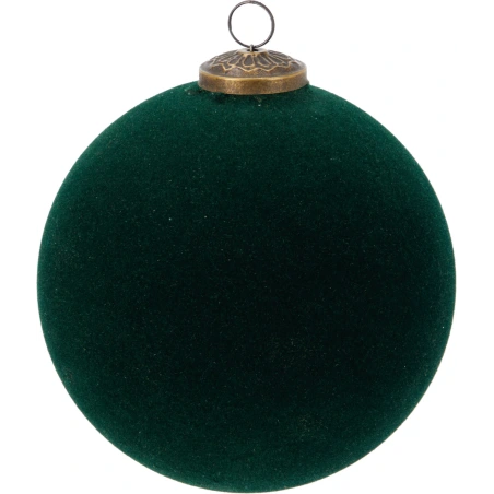 XMAS BALL 150MM GLASS GREEN