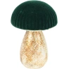MUSHROOM 13CM GLASS GREEN
