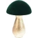 MUSHROOM 21CM GLASS GREEN