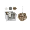 XMAS BALL 80MM PINECONE