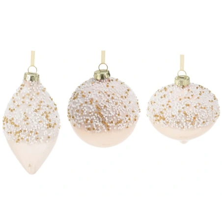 ORNAMENT GLASS 3ASS SHAPES