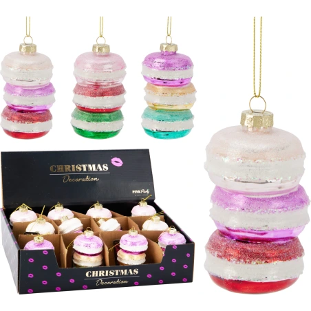Ziemassvētku eglītes rotaļlieta "Macarons", 10 cm