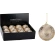 XMAS BALL 80MM GLITTER GOLD