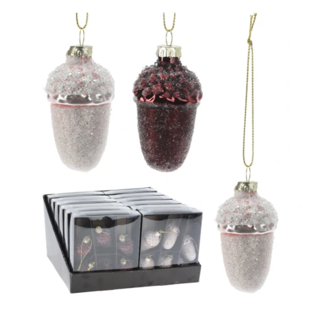 ACORN HANGDECO SET6 2ASS CLR