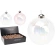 XMAS BALL GLASS 10CM 2ASS CLR