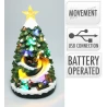XMAS VILLAGE TREE LED 38CM