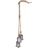 BELLS HANGING DECO 3PCS 6CM