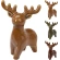 REINDEER STANDING 14CM 3ASS CL