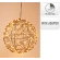 BALL WITH LED BLACK METAL 25CM