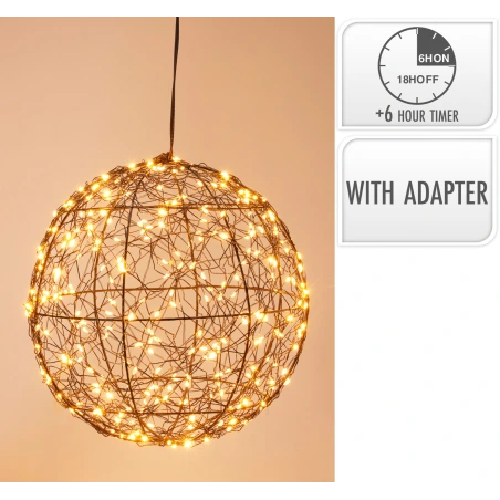 LED kamuolys, 25 cm