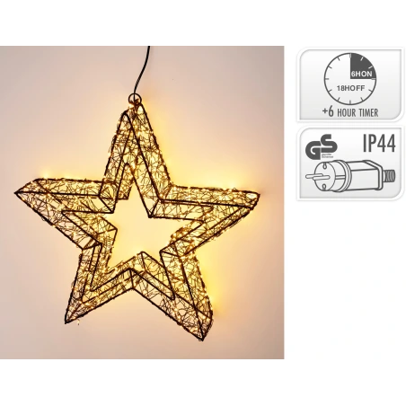 LED žvaigždė, 38 cm