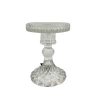 Glass candle holder, 8.5×8×11.5 cm