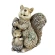 Squirrel figurine, 16.6×33.5×29.6 cm