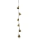 Metal bell garland, 6×8×6 cm