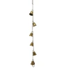 Metal bell garland, 6×8×6 cm