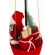 Santa Claus Figurine in Balloon, 95×37×37 cm