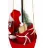 Santa Claus Figurine in Balloon, 95×37×37 cm