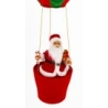 Santa Claus Figurine in Balloon, 92×37×37 cm