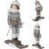 SKIING KIDS 11X6X16CM 2ASS