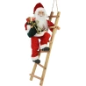 SANTA STANDING ON LADDER RED