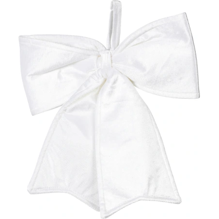 BOW VELVET WHITE