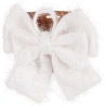 BOW 23X26CM TINSEL 2ASS CLR