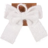 BOW 33X36CM TINSEL 2ASS CLR