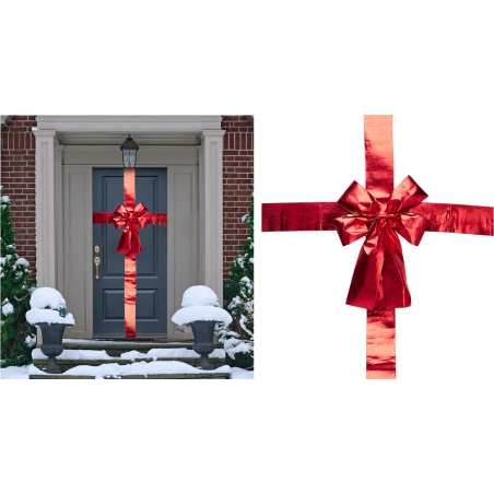 BOW FOR DOOR 33X42CM RED
